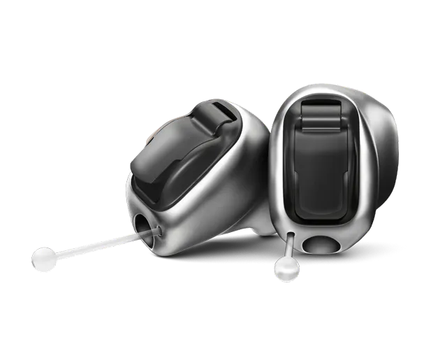 Modernes Im-Ohr-Hörgerät aus Titan für anspruchsvolle Kunden.